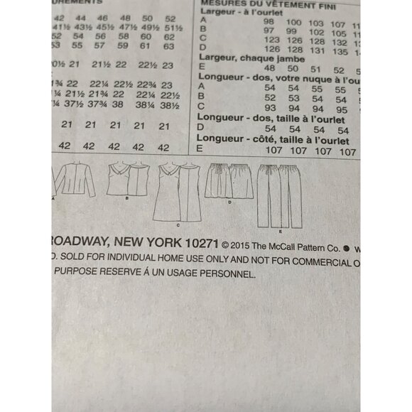 Butterick B6185 Sewing Pattern Jacket Top Skirt Pant Size 14 16 18 20 22 Uncut 2 - Picture 4 of 4